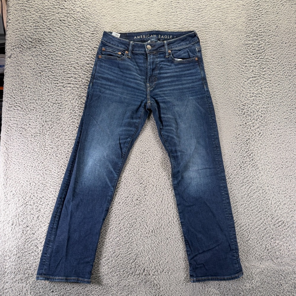 American Eagle Outfitters AirFlex+ Jeans Mens 29x28 Blue Cotton Denim Bootcut